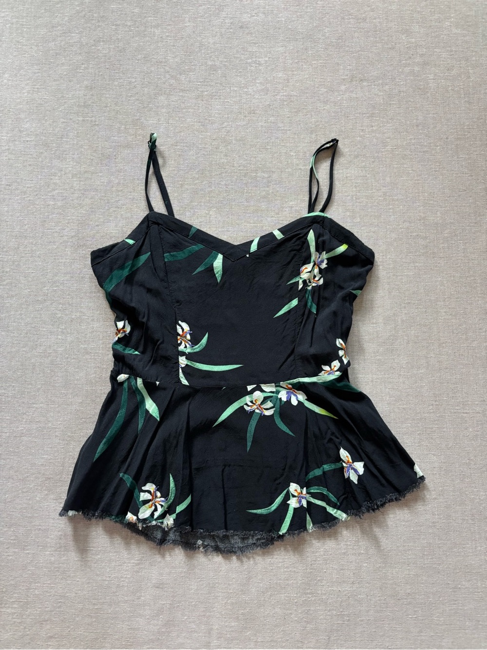 Cotton On tropical boho cottagecore coquette camisole tank size XS